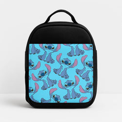 Cute Alien Blue Pattern Insulated Lunchbox
