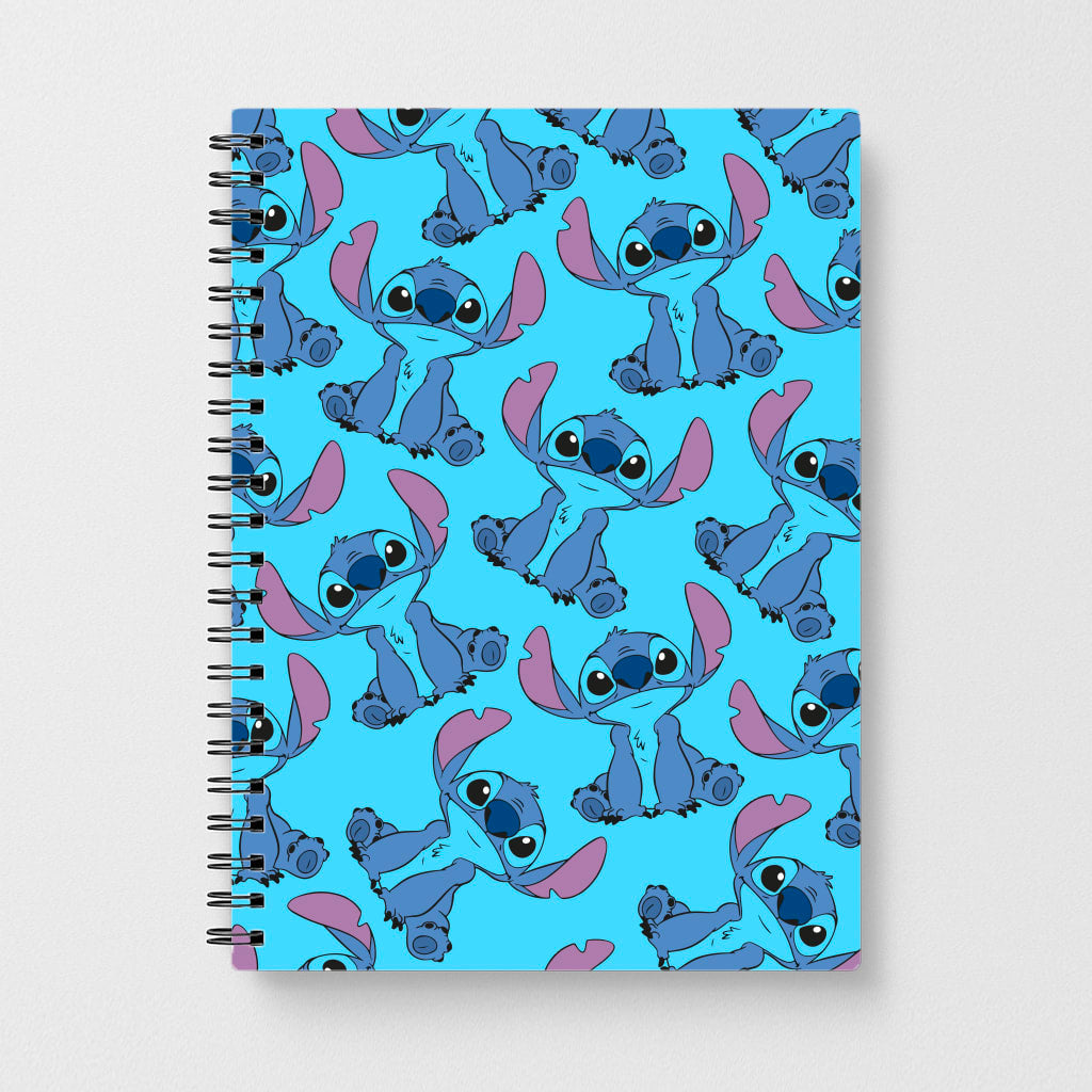Cute Alien Blue Pattern Notebook