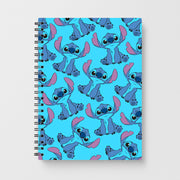 Cute Alien Blue Pattern Notebook 1