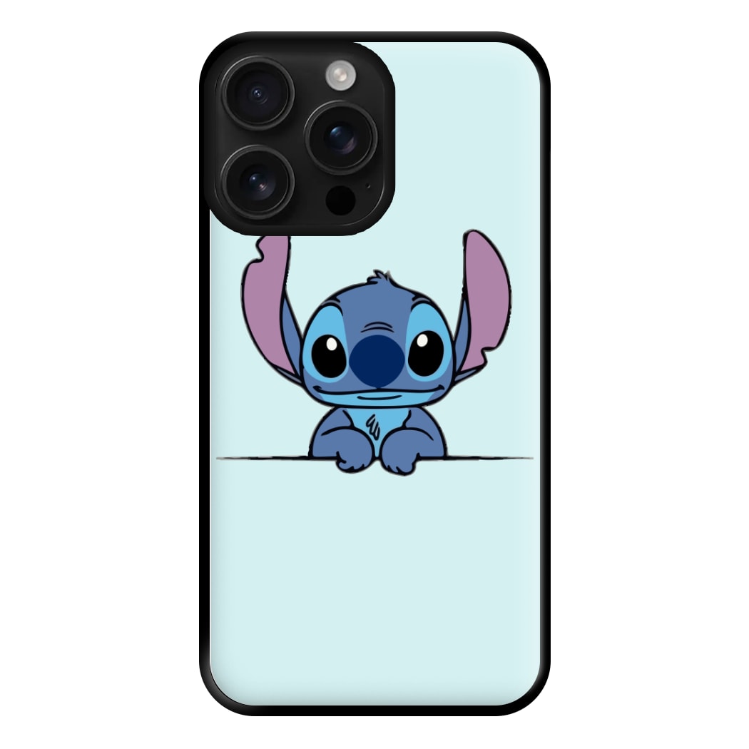 Alien Blue Leaning Phone Case