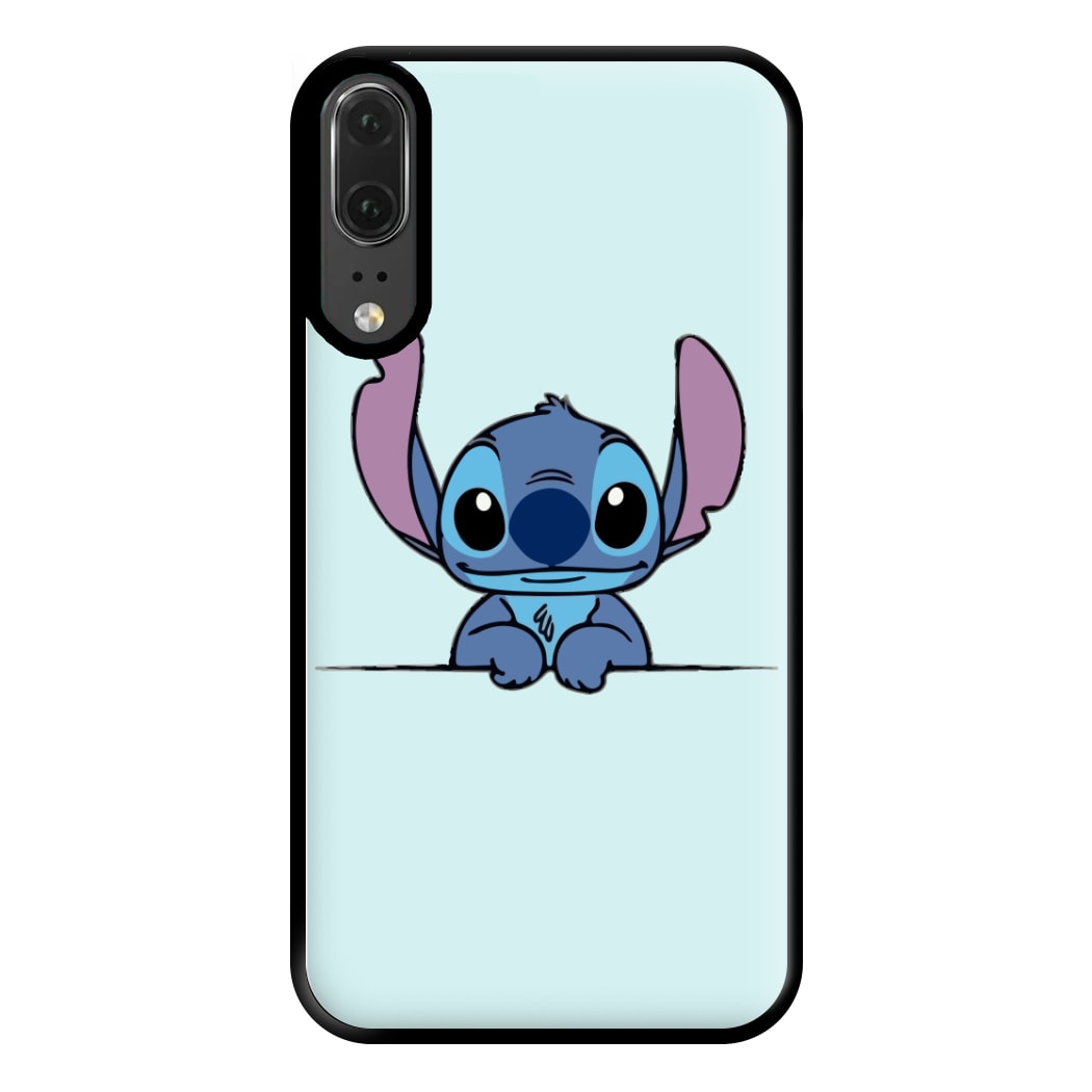 Alien Blue Leaning Phone Case for Huawei P20