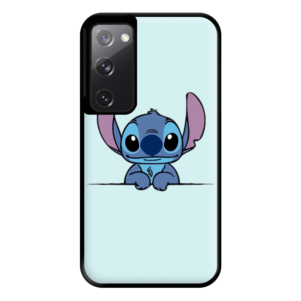 Alien Blue Leaning Phone Case for Galaxy S20FE