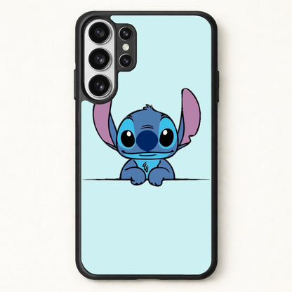 Alien Blue Leaning Phone Case for Galaxy S26 Ultra
