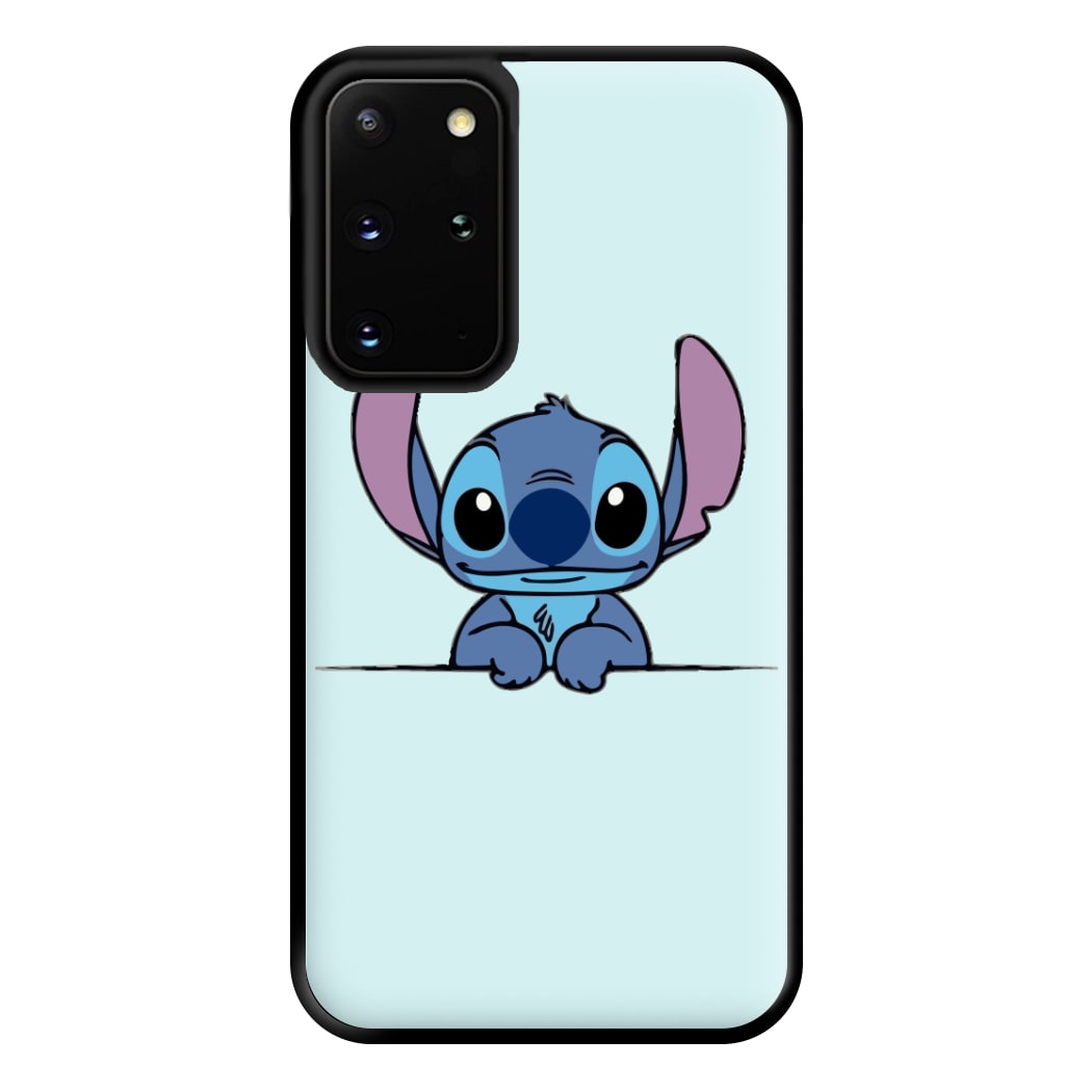 Alien Blue Leaning Phone Case for Galaxy S20 Plus