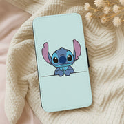 Alien Blue Leaning Flip / Wallet Phone Case 5