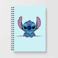 Alien Blue Leaning Notebook