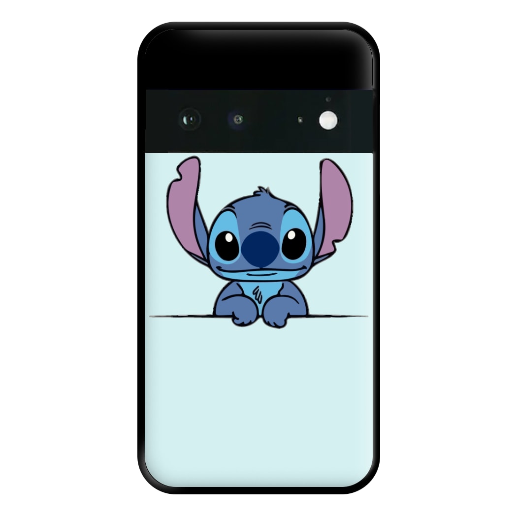 Alien Blue Leaning Phone Case for Google Pixel 6a