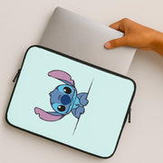 Alien Blue Leaning Laptop Sleeve 2