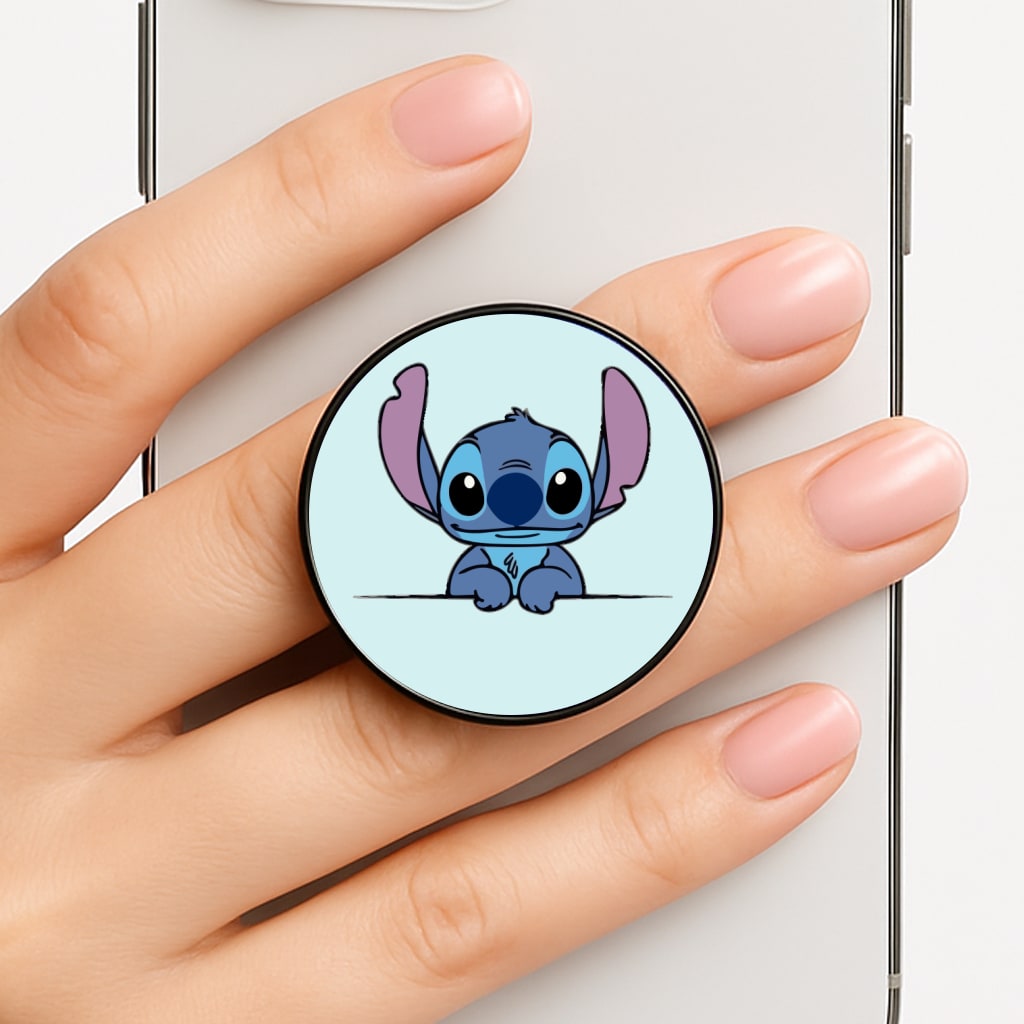 Alien Blue Leaning Phone Grip