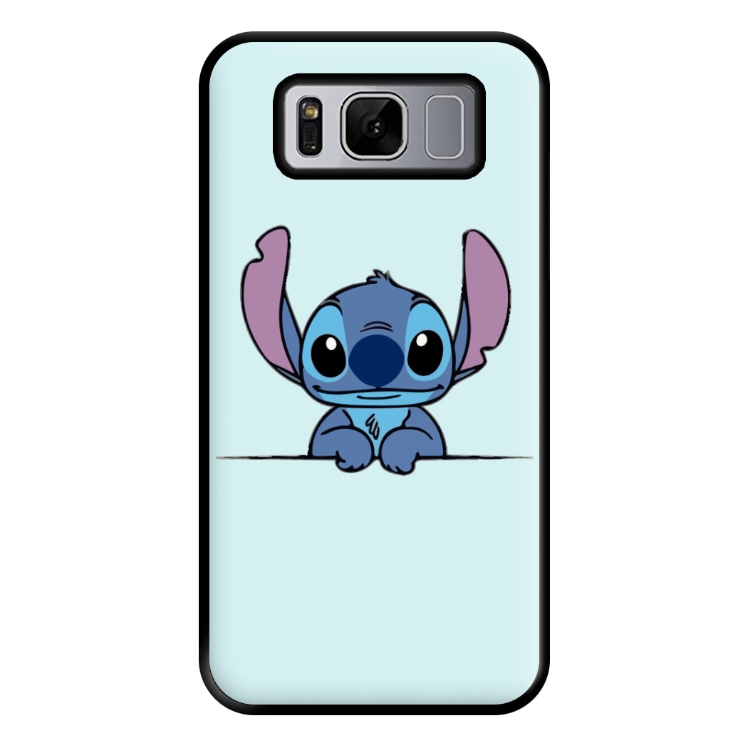 Alien Blue Leaning Phone Case for Galaxy S8 Plus