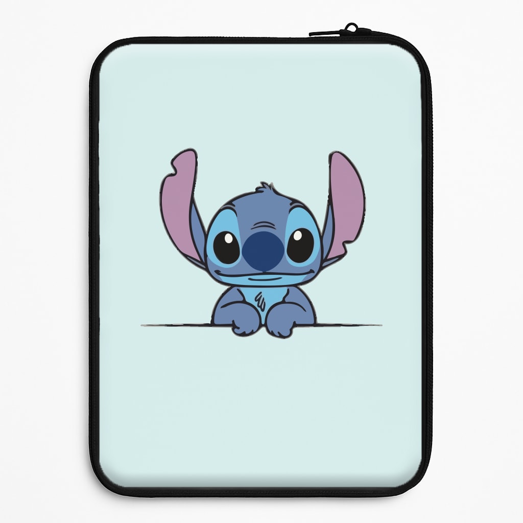Alien Blue Leaning Laptop Sleeve