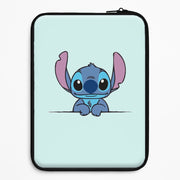 Alien Blue Leaning Laptop Sleeve 1