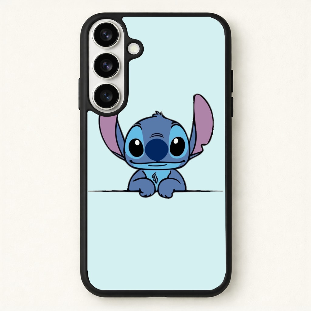 Alien Blue Leaning Phone Case for Galaxy S26