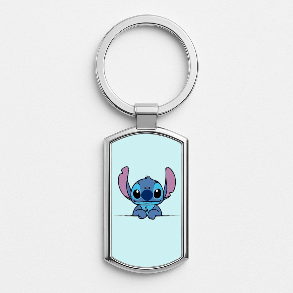 Alien Blue Leaning Luxury Keyring