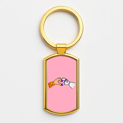 Woody And Buzz Love Gold Keyring
