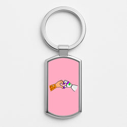 Woody And Buzz Love Silver Keyring