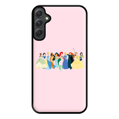 Fairytale Princesses Cast Phone Case for Galaxy A14