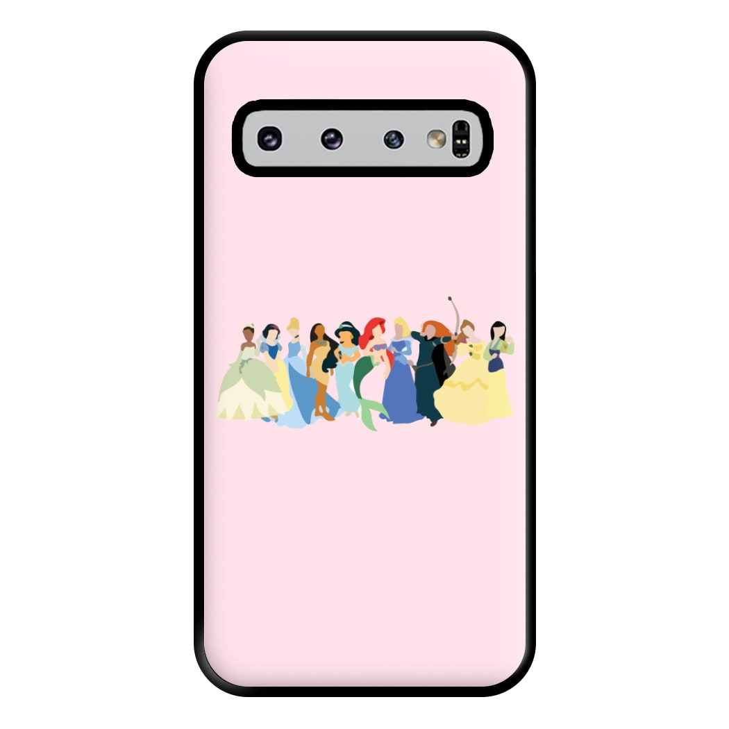 Fairytale Princesses Cast Phone Case for Galaxy S10 Plus