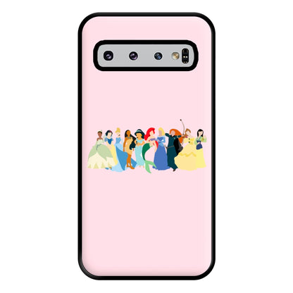 Fairytale Princesses Cast Phone Case for Galaxy S10 Plus