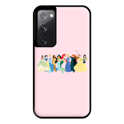 Fairytale Princesses Cast Phone Case for Galaxy S20FE