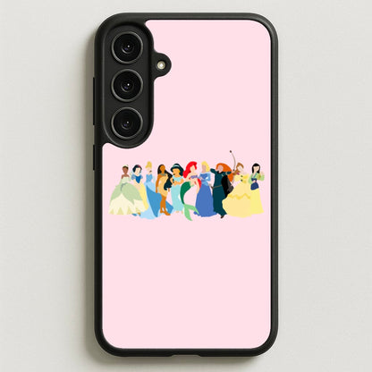 Fairytale Princesses Cast Phone Case for Galaxy S25FE
