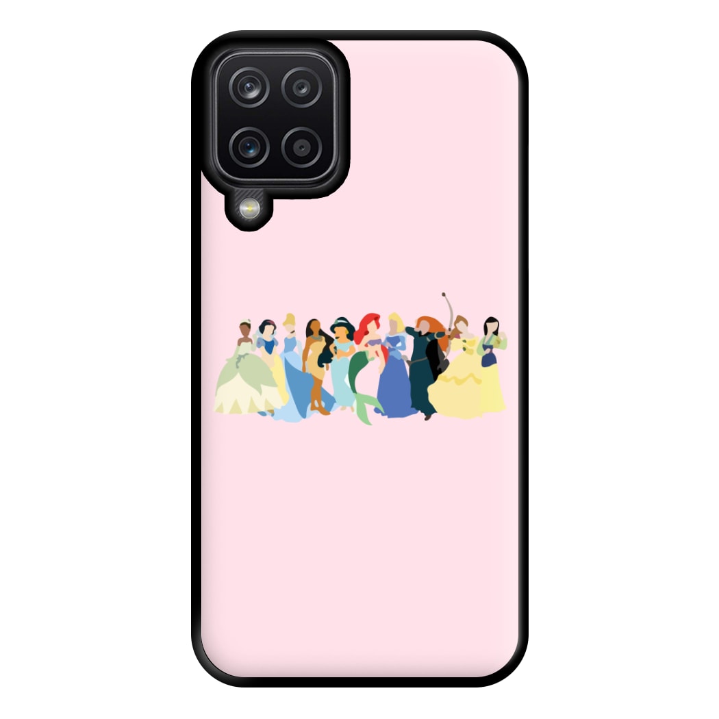 Fairytale Princesses Cast Phone Case for Galaxy A12