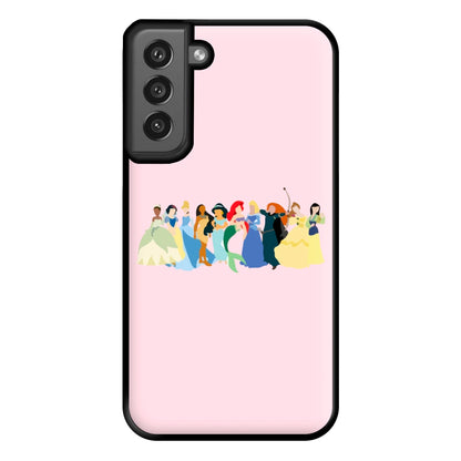 Fairytale Princesses Cast Phone Case for Galaxy S21FE