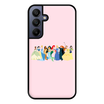 Fairytale Princesses Cast Phone Case for Galaxy A15