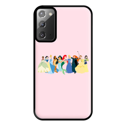 Fairytale Princesses Cast Phone Case for Galaxy Note 20 Ultra