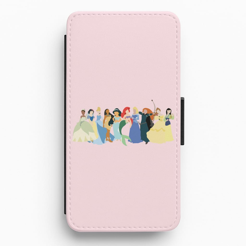 Fairytale Princesses Cast Flip / Wallet Phone Case