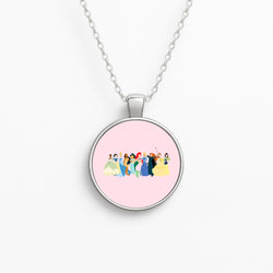 Fairytale Princesses Cast Circle Necklace