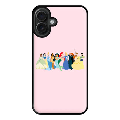 Fairytale Princesses Cast Phone Case for iPhone 16 Plus