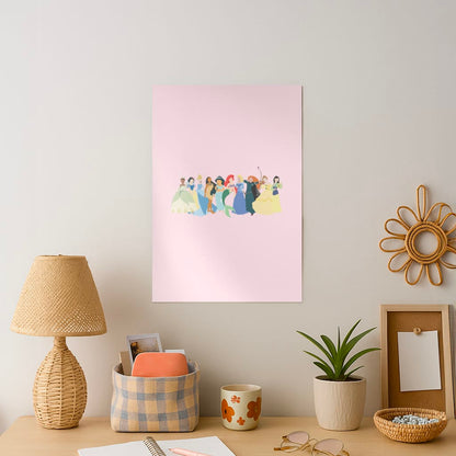 Fairytale Princesses Cast Art Print