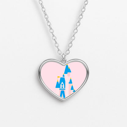 Fairytale Castle Heart Necklace