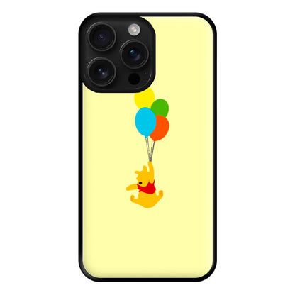 Pooh On Balloons Phone Case for iPhone 16 Pro Max