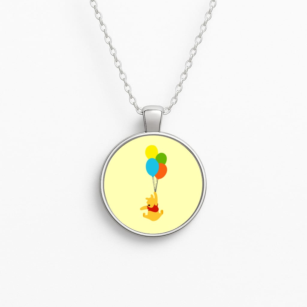 Pooh On Balloons Necklace