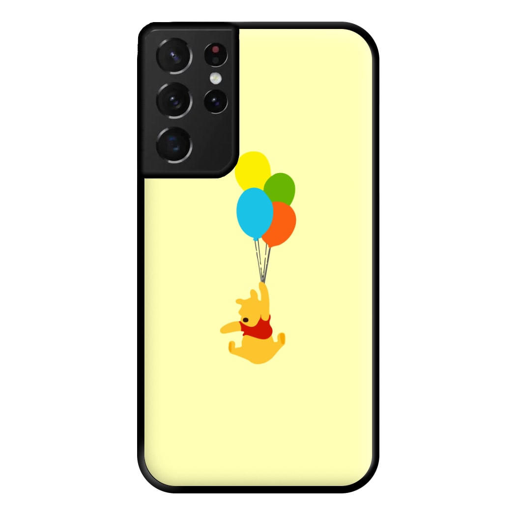 Pooh On Balloons Phone Case for Galaxy S21 Ultra