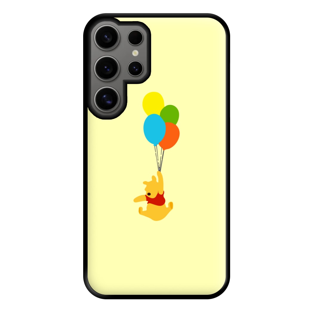 Pooh On Balloons Phone Case for Galaxy S24 Ultra