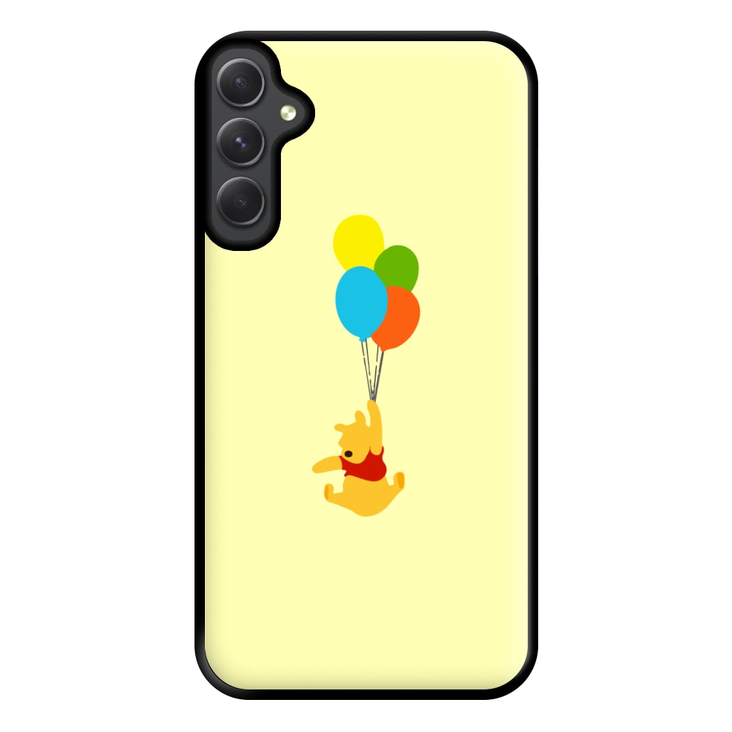 Pooh On Balloons Phone Case for Galaxy A14