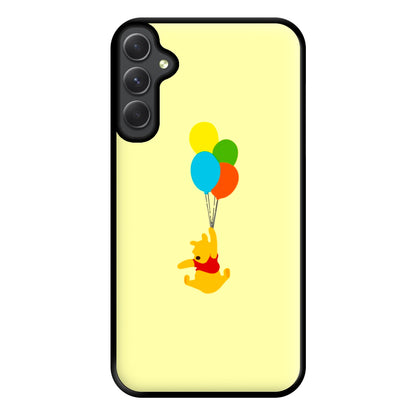 Pooh On Balloons Phone Case for Galaxy A14