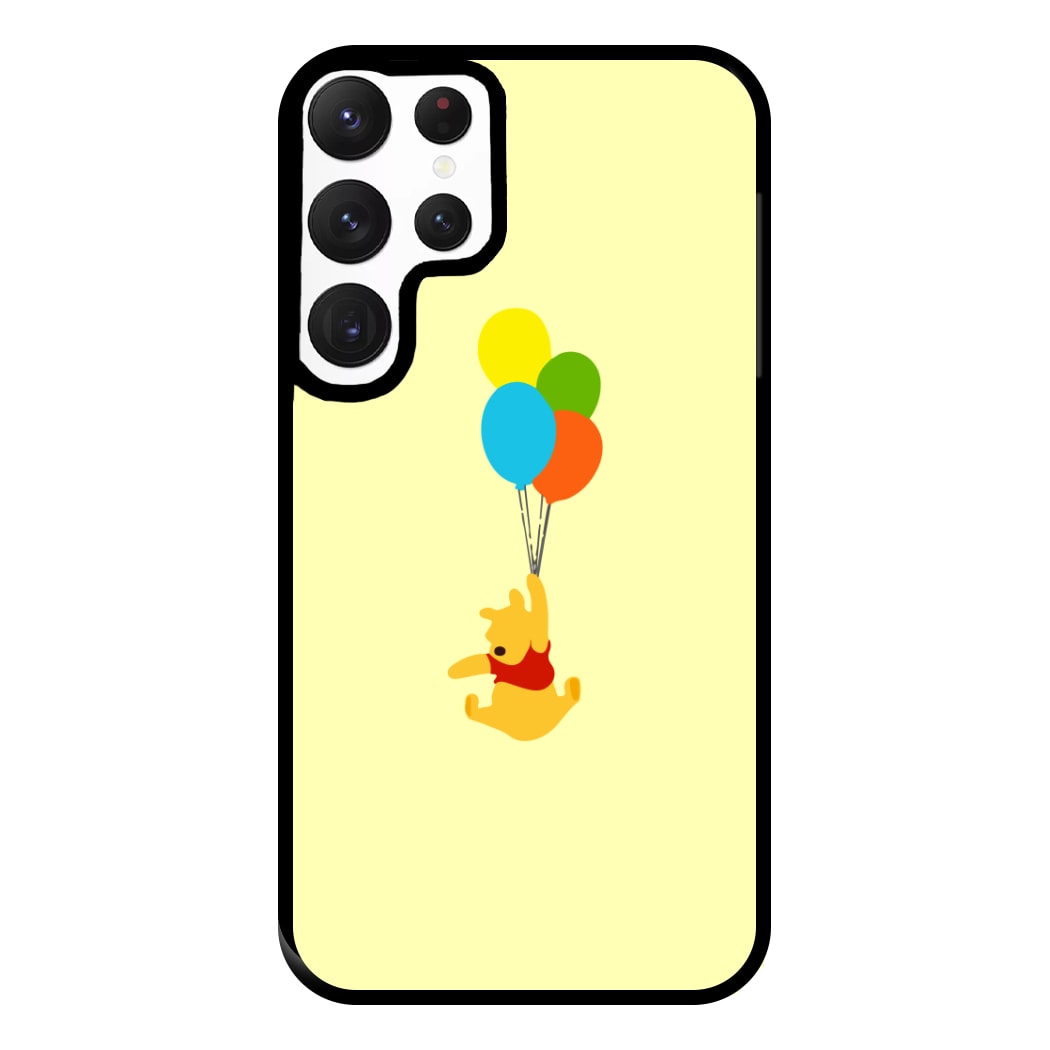 Pooh On Balloons Phone Case for Galaxy S22 Ultra