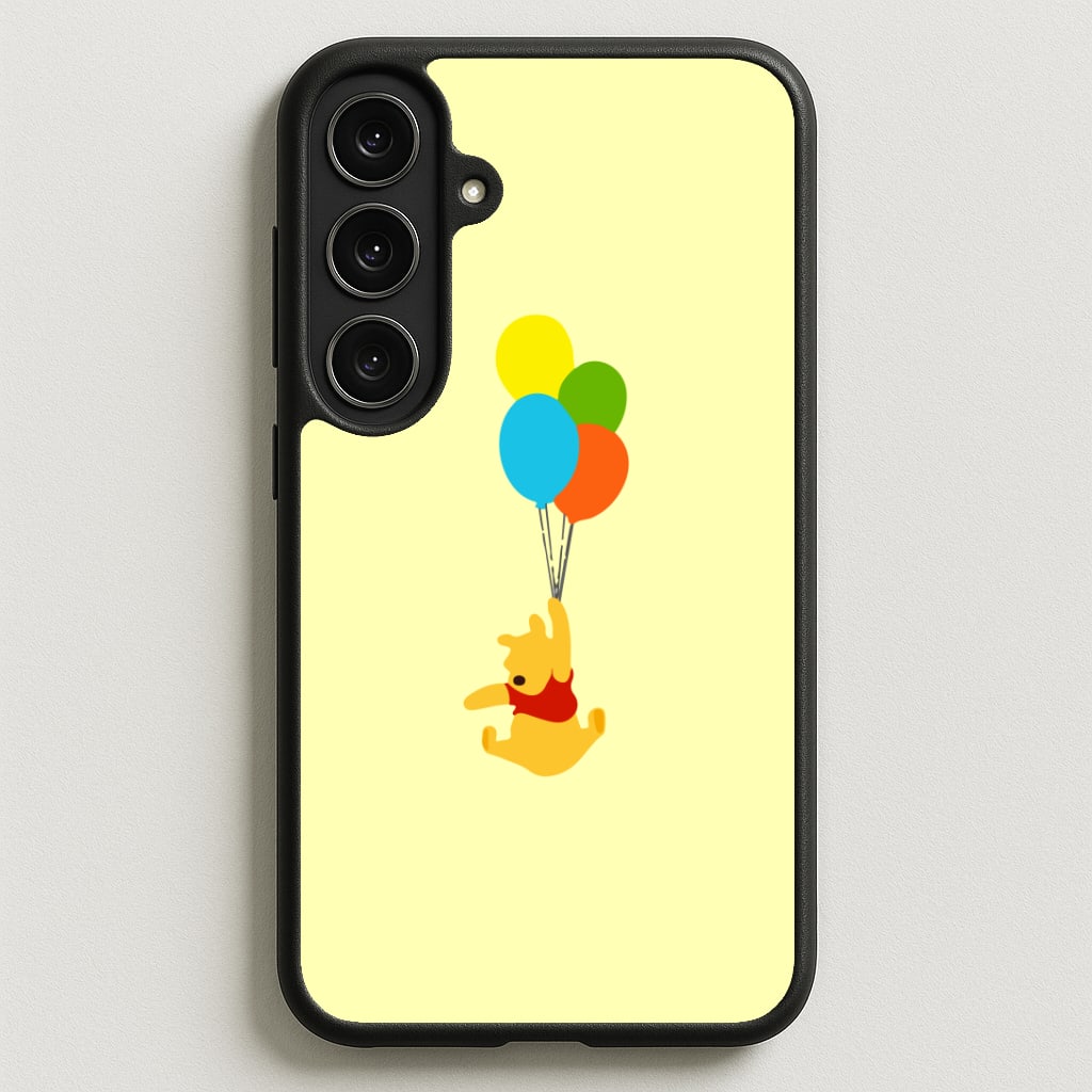 Pooh On Balloons Phone Case for Galaxy S25FE