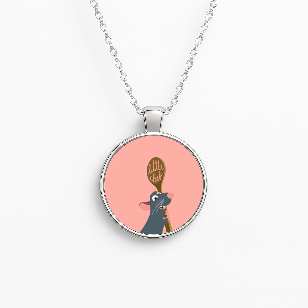 Chef Rat Circle Necklace