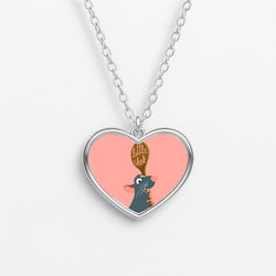 Chef Rat Heart Necklace