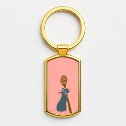 Chef Rat Gold Keyring