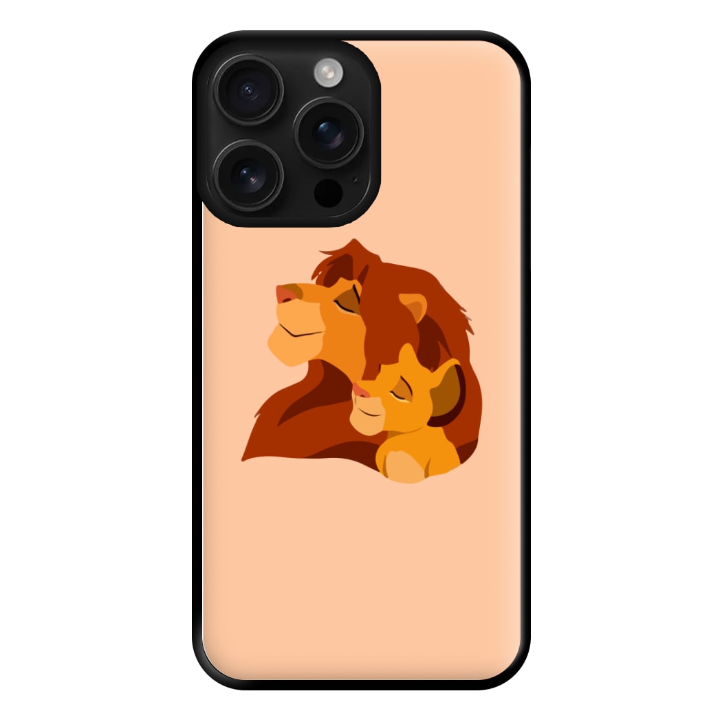 King Lion And Cub Phone Case for iPhone 16 Pro Max