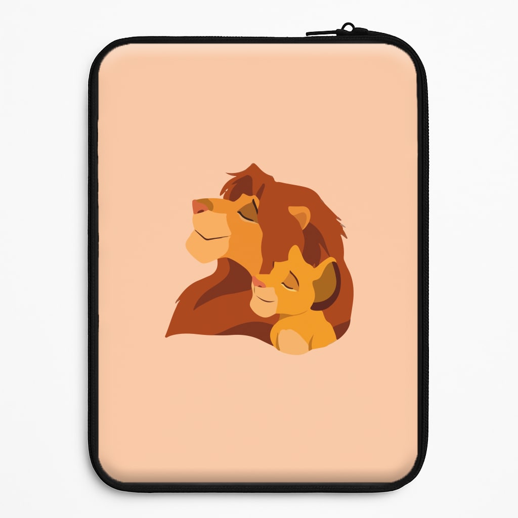 King Lion And Cub Laptop Sleeve