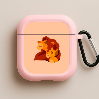 King Lion And Cub Pink AirPods Case
