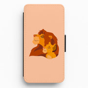 King Lion And Cub Flip / Wallet Phone Case 1