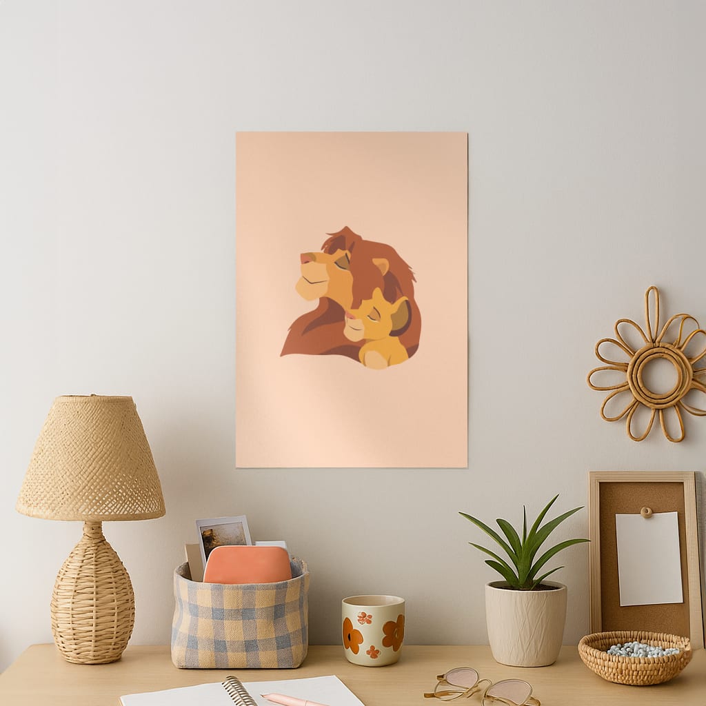 King Lion And Cub Art Print